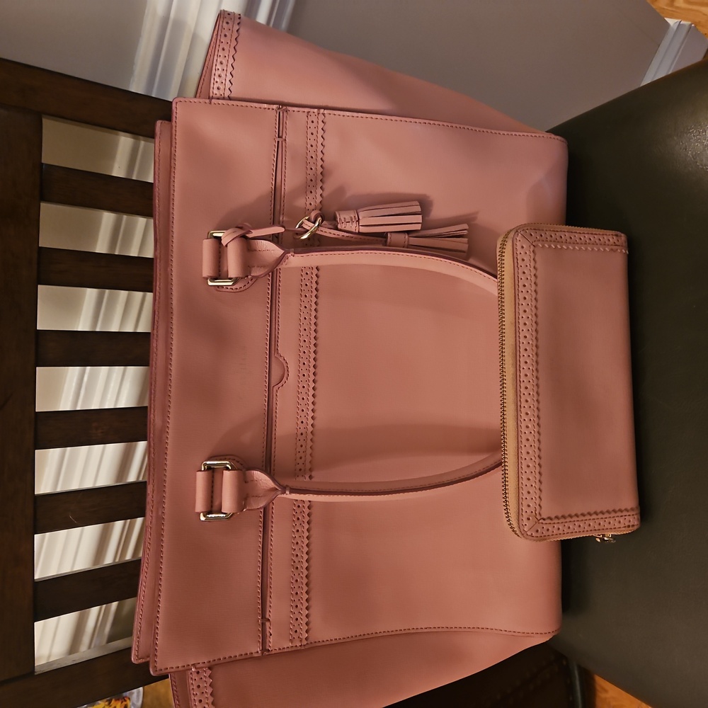 Satchel and matching wallet